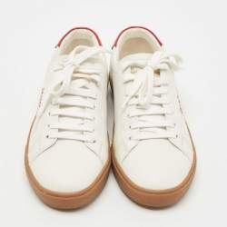 Pre Owned Saint Laurent White Leather Court Classic Sneakers Size 38