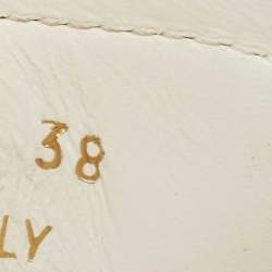 Pre Owned Saint Laurent White Leather Court Classic Sneakers Size 38