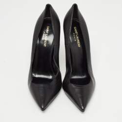 مملوكة مسبقًا Saint Laurent Black Leather Opyum Pumps Size 40