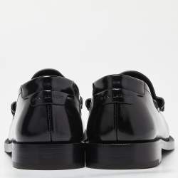 Saint Laurent Black Leather Penny Loafer Size 39.5