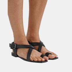 Saint Laurent Leather Thong Sandals Size 35
