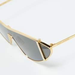 Pre Owned Saint Laurent Paris Gold Tone SL536 Cat-Eye Sunglasses