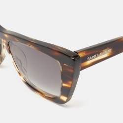 Saint Laurent Tortoise Shell/Grey Gradient SL276 Rectangle Sunglasses