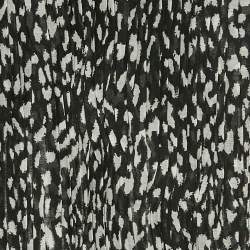 Saint Laurent Black Printed Wool Voile Plisse Stole 