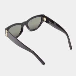 Saint Laurent Black SL M94 Monogram Cat Eye Sunglasses