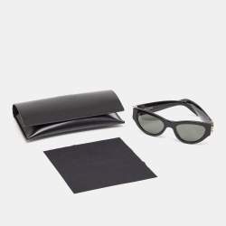 Saint Laurent Black SL M94 Monogram Cat Eye Sunglasses
