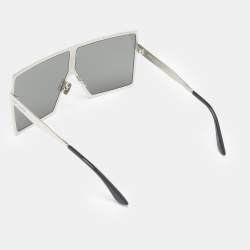 Saint Laurent Silver Tone/Grey SL182 Betty Shield Sunglasses