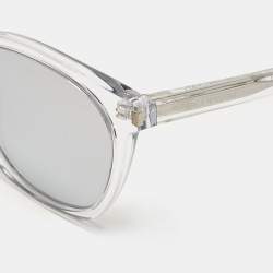 مملوكة مسبقًا Saint Laurent Paris Grey Mirrored SL 28 012 Square Sunglasses