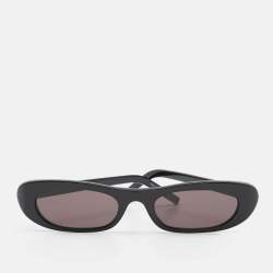 Saint Laurent Black SL 557 Shade Oval Sunglasses