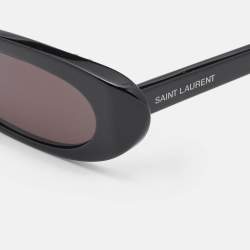Saint Laurent Black SL 557 Shade Oval Sunglasses