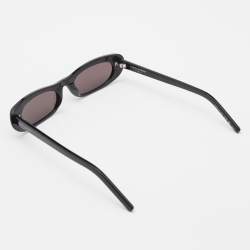 Saint Laurent Black SL 557 Shade Oval Sunglasses