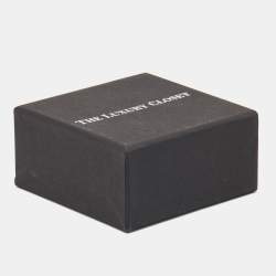 Pre Owned Saint Laurent Paris Black Leather Gold Tone Bracelet