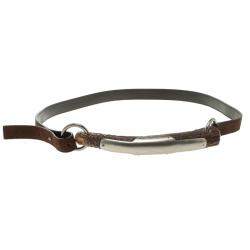 Saint Laurent Paris Brown Leather Horn Bag Shoulder Strap