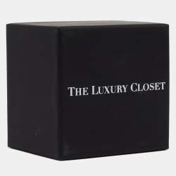 Saint Laurent Black Croc Embossed Leather Buckle Belt 85CM