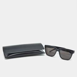 Saint Laurent Black SL M40 Monogram Square Sunglasses