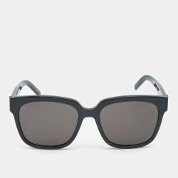 Saint Laurent Black SL M40 Monogram Square Sunglasses