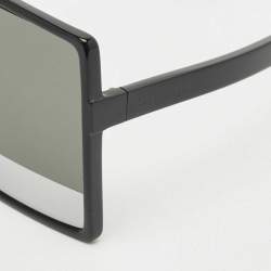 Pre Owned Saint Laurent Black/Silver SL183 Betty Shield Sunglasses