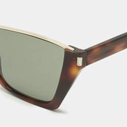 Pre Owned Saint Laurent Tortoise Brown SL369 Kate Cat Eye Sunglasses