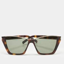 Pre Owned Saint Laurent Tortoise Brown SL369 Kate Cat Eye Sunglasses