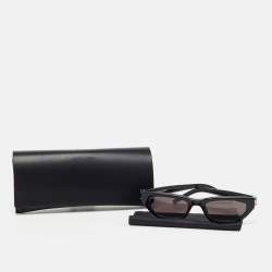Pre Owned Saint Laurent SL M126 001 Black Acetate Cat Eye Sunglasses