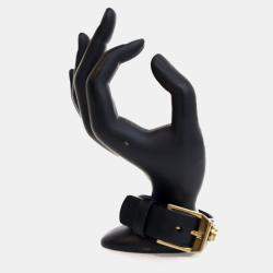 Pre Owned Saint Laurent Calfskin De Force Studded Bracelet