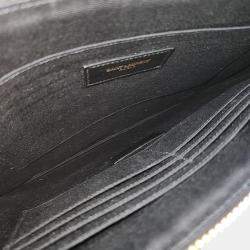 Pre Owned Saint Laurent Paris Black Patent Leather iPad Holder