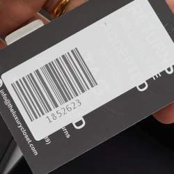 Pre Owned Saint Laurent Black Skateboard Motif Silver Tone Keyring