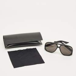 مملوكة مسبقًا Saint Laurent Black 652 Solace Aviator Sunglasses
