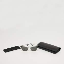 مملوكة مسبقًا Saint Laurent Black/Silver Tone SL409 Cat Eye Sunglasses