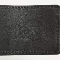 مملوكة مسبقًا Saint Laurent 90 CM Buckle Wide Belt Black Patent Leather