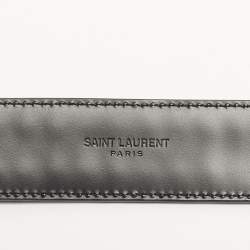 مملوكة مسبقًا Saint Laurent Studded 70 CM Waist Belt Black Leather
