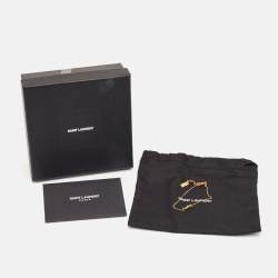 مملوكة مسبقًا Saint Laurent Paris Cassandre Charm Gold Tone Bracelet