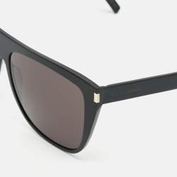 Pre Owned Saint Laurent Black SL1 SLIM 001 Wayfarer Sunglasses