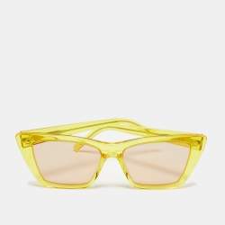 مملوكة مسبقًا نظارة شمسية سان لوران صفراء SL 279 ميكا عين القطة