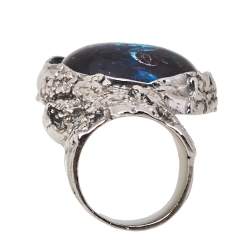 مملوكة مسبقًا خاتم سان لوران أرتي غلاس كابوشون رصاصي 52