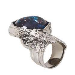 مملوكة مسبقًا خاتم سان لوران أرتي غلاس كابوشون رصاصي 52