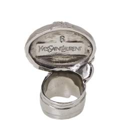 مملوكة مسبقًا خاتم سان لوران أرتي غلاس كابوشون رصاصي 52