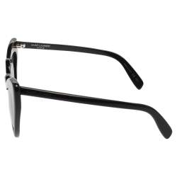 Pre Owned Saint Laurent Black Acetate SL181 Loulou Heart Heart Sunglasses