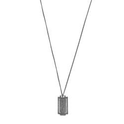 Saint Laurent 2017 Silvertone Razor Blade Necklace with Box at 1stDibs   saint laurent razor blade necklace, ysl razor blade necklace, saint laurent  - razor blade charm necklace