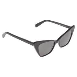 مملوكة مسبقًا Saint Laurent Black/ Grey Victoire Cat-Eye Sunglasses