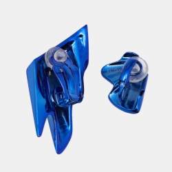 مملوكة مسبقًا أقراط كليبس سان لوران بابيلون معدن أزرق اللون