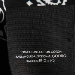 Saint Laurent Black Paisley Print Cotton Bandana 