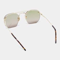Saint Laurent Gold Tone/ Bicolor Gradient SL 422 Aviator Sunglasses