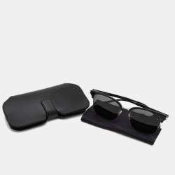 Saint Laurent Black Classic 180 Round Sunglasses