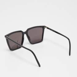 Pre Owned Saint Laurent Black SL474 001 Squares Sunglasses