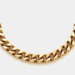 Pre Owned Saint Laurent Gold Tone Chain Bracelet