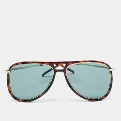 Saint Laurent Brown Tortoise Classic Rim Sunglasses