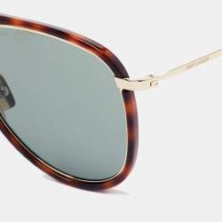 Saint Laurent Brown Tortoise Classic Rim Sunglasses