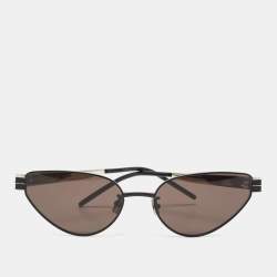 Saint Laurent Black Triangular Sunglasses
