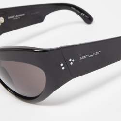 Pre Owned Saint Laurent Black SL73001 Cat-Eye Sunglasses